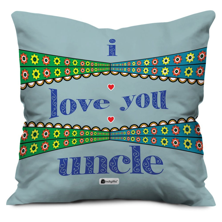 Personalized Cushion For Uncle - Send Flowers to India 