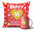 Graceful Mug Cushion Combo- Send Gift to Category | Gifts | Personalized Anniversary Cushions -This Personalized Special Gift Combo consists of: One Printed Cushion One Printed Mug Cushion dimensions: Approx 13 Inch x 13 Inch (Width x Height) Email us the photo/text that needs to be printed to support@bloomsvilla.com after placing your order online Mug dimensions: Approx Height: 4 inches & Diameter: 3 inches Shipping Instructions: Soon after the order has been dispatched, you will receive a tracking number that will help you trace your gift. Since this product is shipped using the services of our courier partners, the date of delivery is an estimate. We will be more than happy to replace a defective product, please inform us at the earliest and we shall do the needful. Deliveries may not be possible on Sundays and National Holidays. Kindly provide an address where someone would be available at all times since our courier partners do not call prior to delivering an order. Redirection to any other address is not possible. Exchange and Returns are not possible. Care Instructions: For Cushion: Always hand wash the cover, using a mild detergent. Never put it in a washing machine. You can also get it dry cleaned. For Mug: This mug is made of ceramic and is breakable. It is microwave safe and dishwasher safe. Clean it with a sponge. Do not scrub. Note: The photos are indicative. Occasionally, we may need to substitute product with equal or higher value due to temporary and/or regional unavailability issues. 