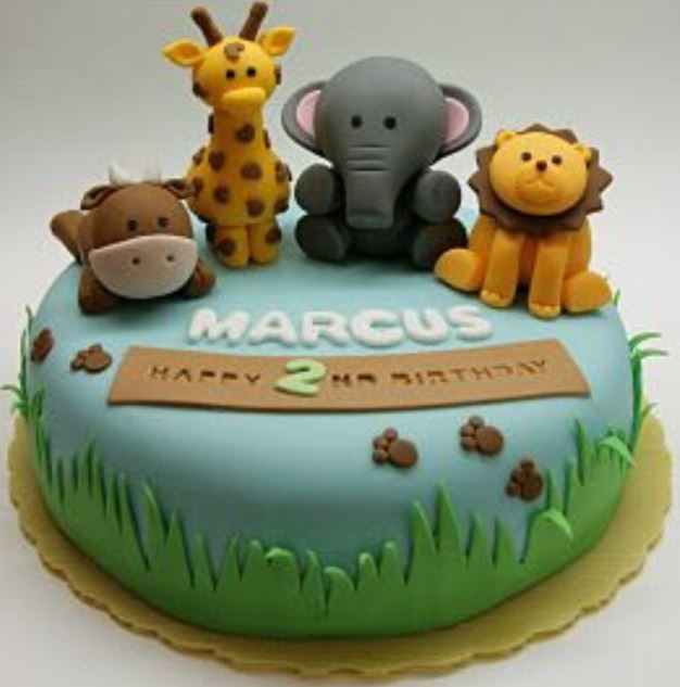 Jungle Lover Theme Cake - for Flower Delivery in India 