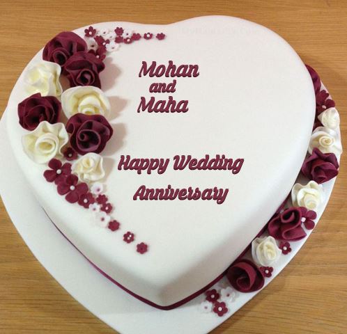 Heart Shaped Coupletheme Cake
