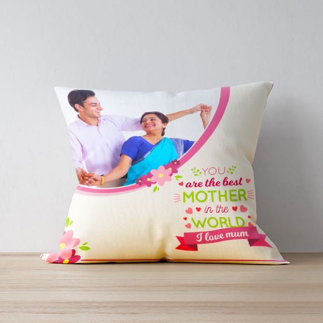 Wonder Mom Special Cushion - for Online Flower Delivery In India 