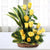 Glamorous Queen - A Basket Of Yellow Roses- Online Flower Delivery In Category | Flowers | Yellow Flowers -Product Details: 15 Yellow Roses Cane Basket Seasonal Fillers  15 yellow roses are arranged in a beautiful way in the basket. The adorable look and the beautiful arrangement get a refreshing look making the present worth giving. The present can be given to anyone as a symbol of love and friendship. While we always strive to ensure that products are accurately represented in our photographs, from season to season and subject to availability, our florists may be required to substitute one or more flowers for a variety of equal or greater quality, appearance and value. 
