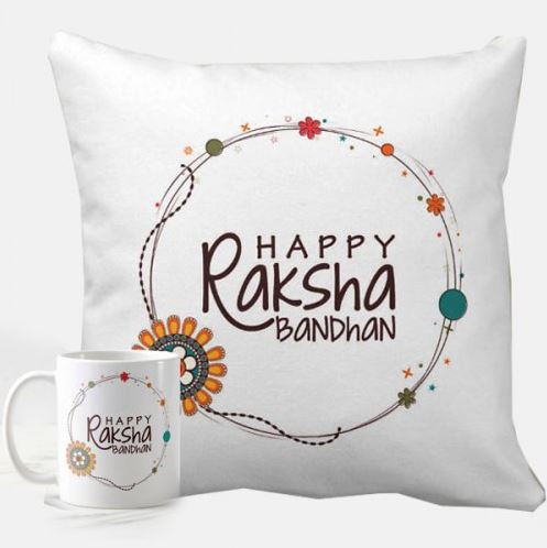 Mug With Cushion - for Online Flower Delivery In India 