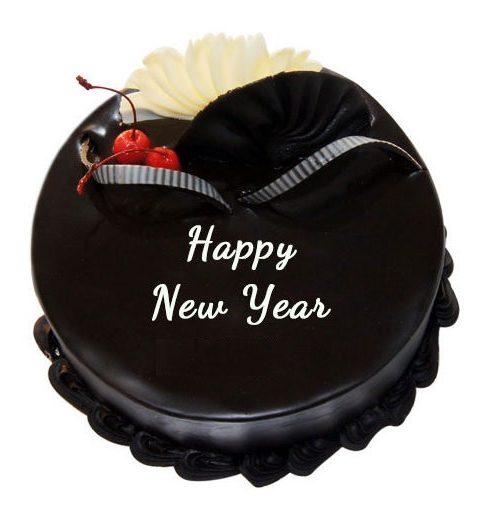 Happy New Year Chocolate Cake - from Best Flower Delivery in India 