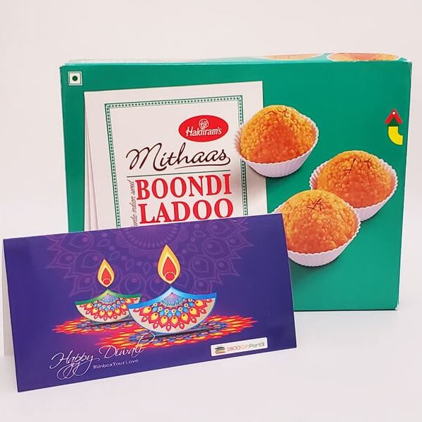 Diwali Greetings With Sweets - for Flower Delivery in India 