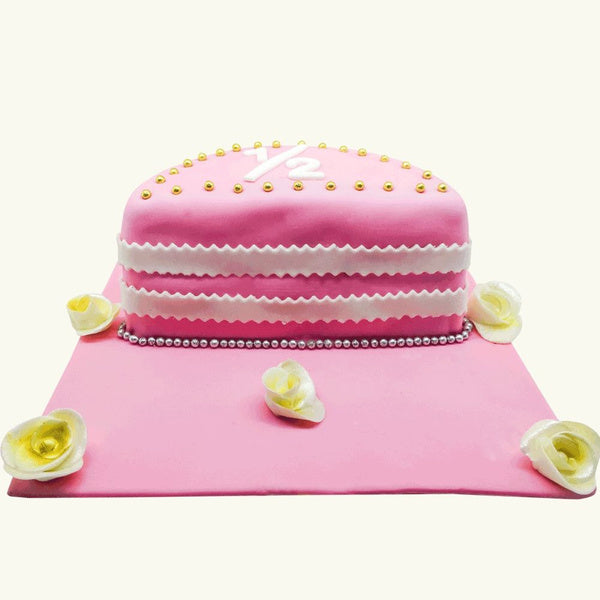 Pink Cute Half Cake