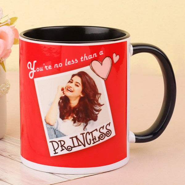 Princess Cute Mug Gift - for Midnight Flower Delivery in India 