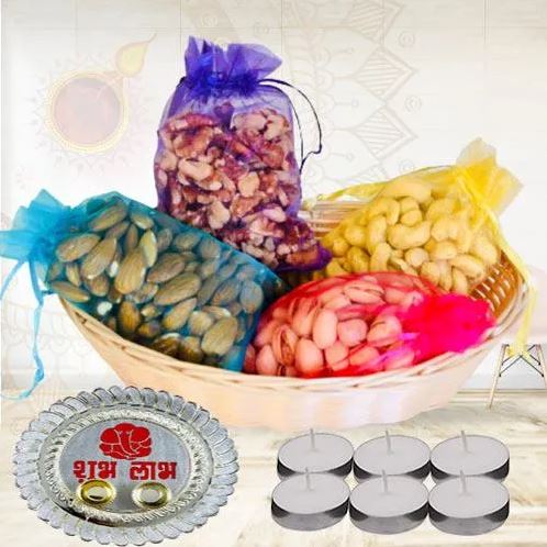 Dryfruits Diwali Combo Treat - for Flower Delivery in India 
