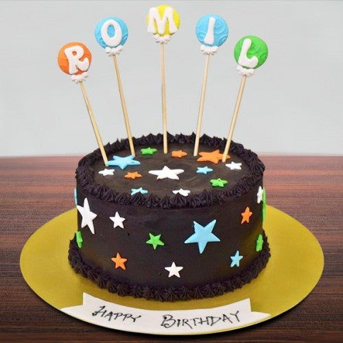 Choco Star Celebration - for Midnight Flower Delivery in India 