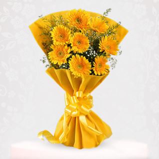 Yellow Gerbera Bouquet
