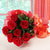 Hot Red Rose - Bunch Of Red Roses- Online Flower Delivery In Category | Flowers | Birthday Flowers For Sister -Product Details: 8 Red Roses Red Paper Packing Red Ribbon Bow Seasonal Fillers Roses are the symbol of love and acknowledged as the best option to express your love, and we are offering the same in this bouquet which consists of 8 fresh roses nicely and elegantly wrapped in red paper packing to express your feelings.   While we always strive to ensure that products are accurately represented in our photographs, from season to season and subject to availability, our florists may be required to substitute one or more flowers for a variety of equal or greater quality, appearance and value.   