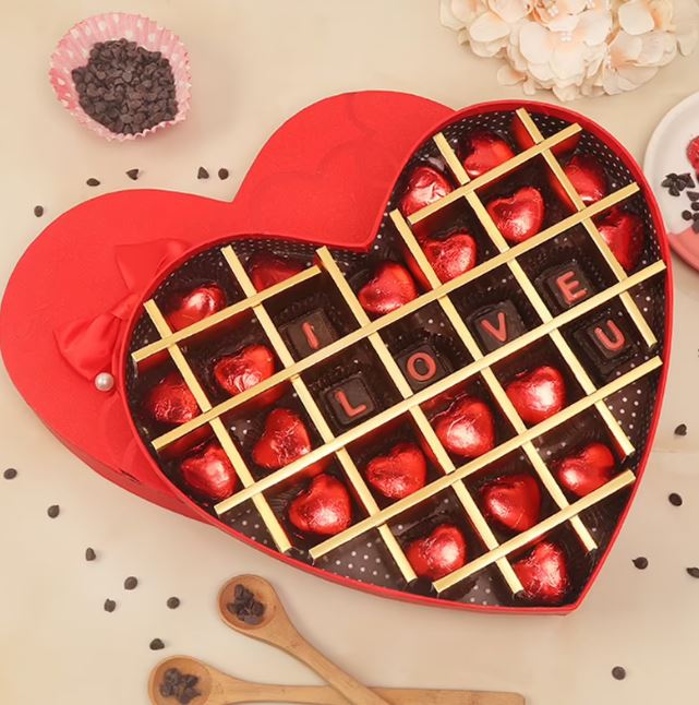 Choco Heart Magic Candy - for Flower Delivery in India 