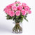 Heartwarming Gift For Daughter's Day- Midnight Flower Delivery in Occasion | Flowers | Daughters Day -This Daughter'sDay Special Flowers arrangement contains: 20 Pink Roses Seasonal leaves and fillers Nicely arranged in a beautiful Glass vase Note: While we always strive to ensure that products are accurately represented in our photographs, from season to season and subject to availability, our florists may be required to substitute one or more flowers for a variety of equal or greater quality, appearance and value. 