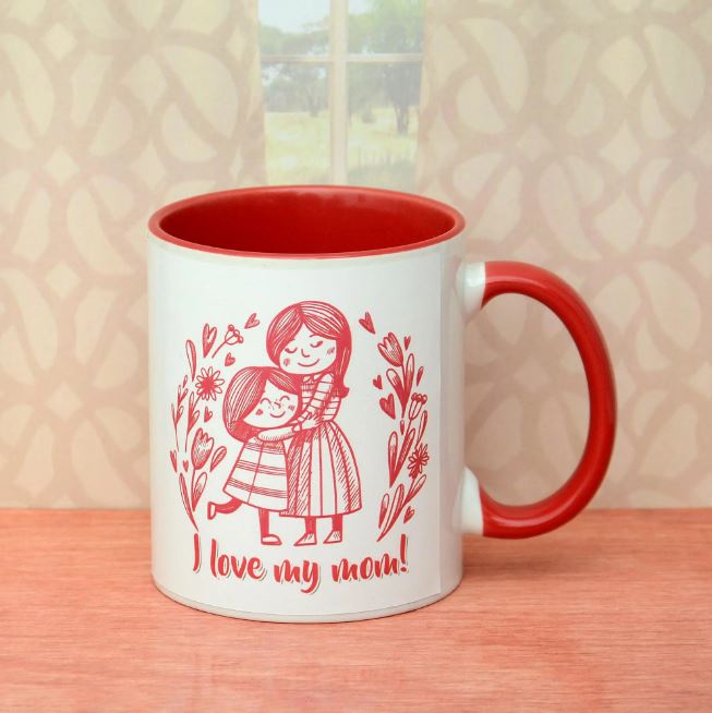 Red Love Mug For Mom