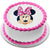 Minnie Mouse Photo Cake- Send Cake to Category | Cakes | Mickey Mouse Cakes -This delicious custom theme cake contains: 1/2 KG minnie mouse cake Vanilla flavor (Or any other flavor of your choice) Note: The photos are indicative only. Actual design and arrangement might differ based on chef, seasonal elements and ingredient availability. 