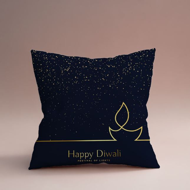 Diwali Special Cushion - for Midnight Flower Delivery in India 