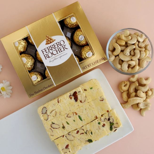 Rocher Soan And Cashew Hamper - from Best Flower Delivery in India 