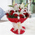 Love Story- Send Flowers to Hyderabad As Rao Nagar -Product Details: 20 Red Roses 3 White Oriental Lily Red Paper Packing White Ribbon Bow Seasonal Fillers The first impression is the last impression, and to start a love story, one has to start with a unique gift, something different, unusual or customized like we are offering a combo of 20 fresh red roses with 3 lovely White Oriental lily and all are gracefully packed in a red paper packing.   While we always strive to ensure that products are accurately represented in our photographs, from season to season and subject to availability, our florists may be required to substitute one or more flowers for a variety of equal or greater quality, appearance and value. 