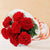 Magnificent Carnation- - for Online Flower Delivery In India -This beautiful flower bunch contains: 8 Red carnation bouquet for your loved ones. White paper wrapping Red ribbon bow Seasonal fillers While we always strive to ensure that products are accurately represented in our photographs, from season to season and subject to availability, our florists may be required to substitute one or more flowers for a variety of equal or greater quality, appearance and value. 