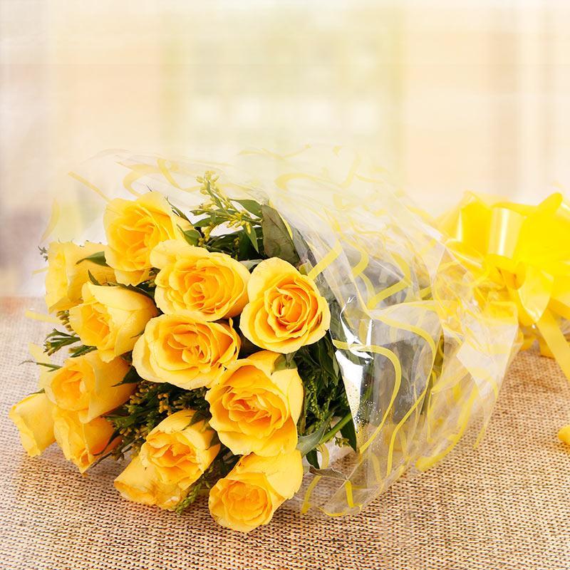 Miss U Friend - 10 Yellow Roses