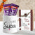 Sweet Sis Gift Hamper- Online Gift Delivery In Occasion | Rakhi | Gifts For Sister -This Raksha Bandhan Special Return Gift consists of: One Mug For your Sister Two Dairy Milk Chocolates Rakhi Special Thank you greeting card Email us the Text that needs to be print to support@bloomsvilla.com after placing your order online Shipping Instructions: Soon after the order has been dispatched, you will receive a tracking number that will help you trace your gift. Since this product is shipped using the services of our courier partners, the date of delivery is an estimate. We will be more than happy to replace a defective product, please inform us at the earliest and we shall do the needful. Deliveries may not be possible on Sundays and National Holidays. Kindly provide an address where someone would be available at all times since our courier partners do not call prior to delivering an order. Redirection to any other address is not possible. Exchange and Returns are not possible. 