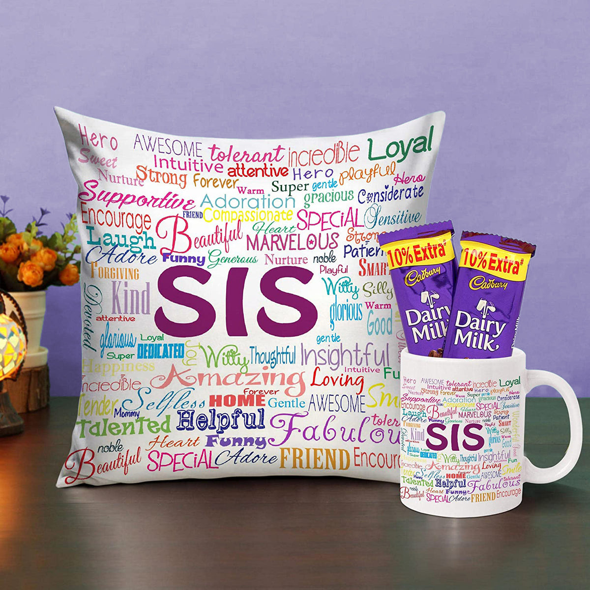 Sister Love cushion N Mug