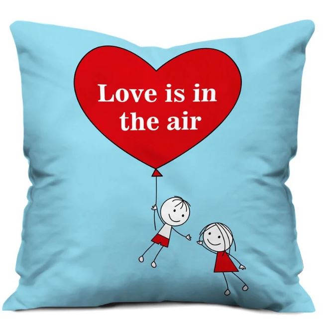 Love Twist Cushion By Bloomsvilla - for Flower Delivery in India 