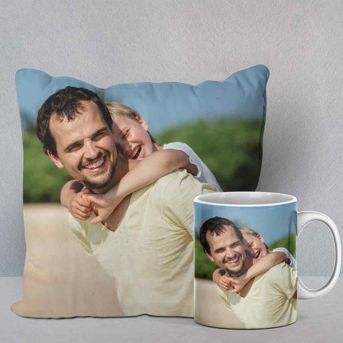 Photo Cushion N Mug Combo For My Grandfather