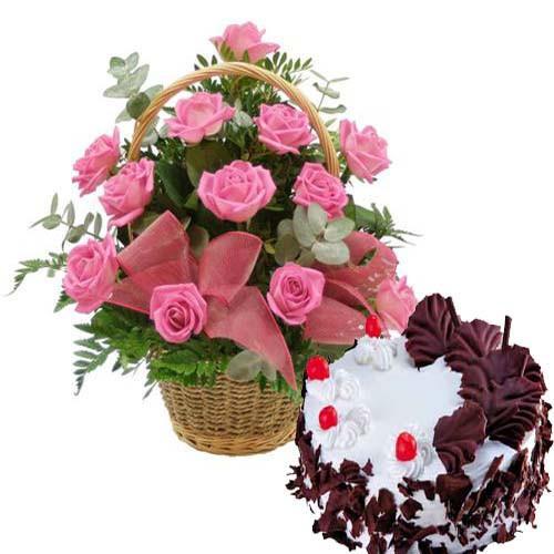 Pink Roses And Love - from Best Flower Delivery in India 