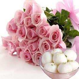 Pink N Sweet - for Midnight Flower Delivery in India 