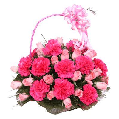 Pink Touch Garden - for Midnight Flower Delivery in India 