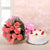Capturing Love For Mom- Gift Delivery in Category | Gifts | Mother's Day Gifts For Aunt -This Beautiful Mother's Day combo contains: 12 Pink Roses Seasonal fillers & leaves Nicely wrapped with premium paper Tied with Pink ribbon bow Half KG Pineapple Cake Note: While we always strive to ensure that products are accurately represented in our photographs, from season to season and subject to availability, our florists may be required to substitute one or more flowers for a variety of equal or greater quality, appearance and value. 