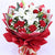 Premium Exotic Bouquet- Best Flower Delivery in Category | Flowers | Miss You Flowers -This beautiful flower bunch contains: 2 White Lily 15 Red carnation Red and White paper wrapping Beautiful ribbon bow Seasonal fillers Some of the Lilies may arrive in bud form, ready to bloom into full beauty in 2-4 days. Lily color will be replaced with best available color of equal value. While we always strive to ensure that products are accurately represented in our photographs, from season to season and subject to availability, our florists may be required to substitute one or more flowers for a variety of equal or greater quality, appearance and value. 