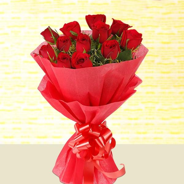 Pretty Red Roses Bouquet - from Best Flower Delivery in India 