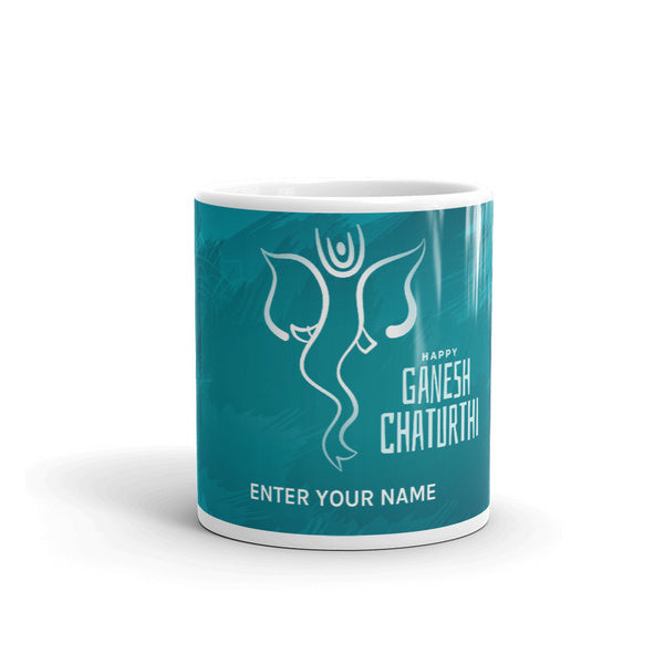 Personalized Ganesha Coffee Mug For Ganesh Chaturthi - for Midnight Flower Delivery in India 