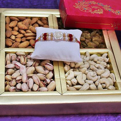 Rakhi With Dry Fruit Box