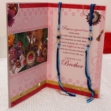 Rakhi With Greeting Card
