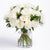 Rose In Vase- - for Online Flower Delivery In India -This beautiful flower arrangement contains: 30 White Rose Beautiful Glass Vase Seasonal fillers While we always strive to ensure that products are accurately represented in our photographs, from season to season and subject to availability, our florists may be required to substitute one or more flowers for a variety of equal or greater quality, appearance and value. 