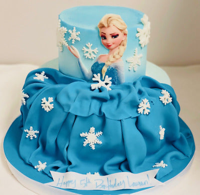 Frozen Elsa Inspired Princess Series Cake
