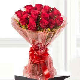 Sexy Red - Bunch Of Red Flowers - for Online Flower Delivery In India 