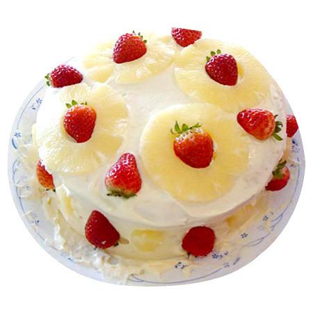 Special Pineapple Cake - for Midnight Flower Delivery in India 