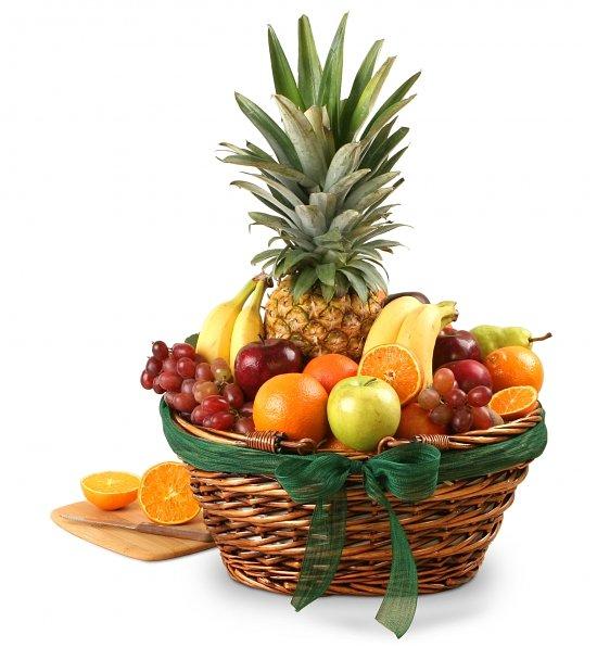 Sweet Fruity Basket Of Love - for Midnight Flower Delivery in India 