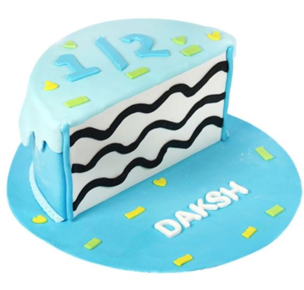 Fusion Half Birthday Cake