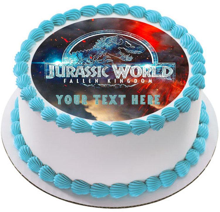 Photo Cake For Jurassic World Fans