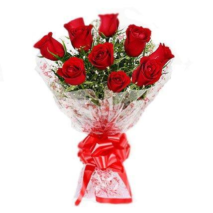 Tiny Red Roses Bunch