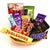 Toblerone Choco Basket- - for Online Flower Delivery In India -This beautiful Chocolate hamper consists of: One Toblerone 100 gm One Snickers 50 gm One Bournville 31 gm One Dairy Milk Silk 60 gm One Dairy Milk Fruit n Nut 38 gm One Mars 51 gm One Twix 50 gm One Temptations 72 gm One Bounty 57 gm One small Kitkat One Occasional Greeting card One Basket 