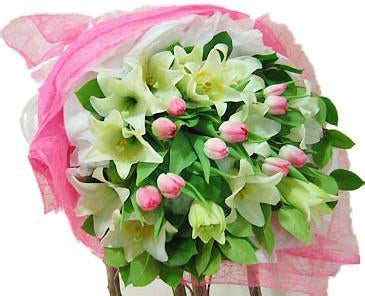 Tulips And Lilies - for Midnight Flower Delivery in India 