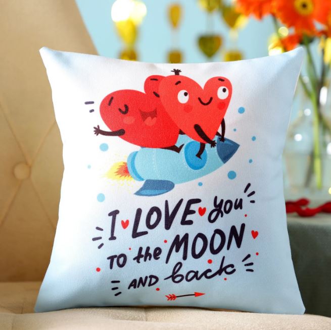 Wow Cool Cushion - for Online Flower Delivery In India 