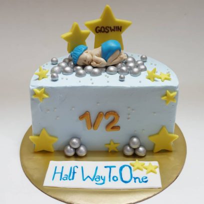 Half Way To One Special Birthday Cake