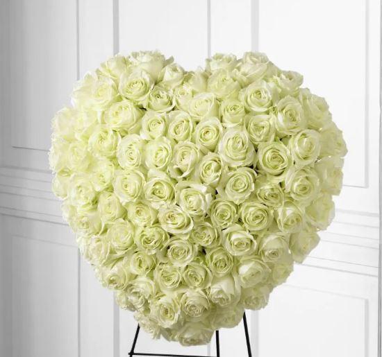 White Rose Heart